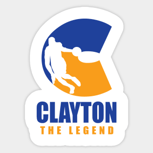 Clayton Custom Player Basketball Your Name The Legend Sticker